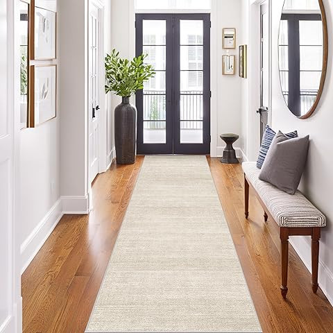 SAFAVIEH Natura Collection Runner Rug - 2'3" x 8', Beige, Handmade Wool Blend, Textured Design, I... | Amazon (US)