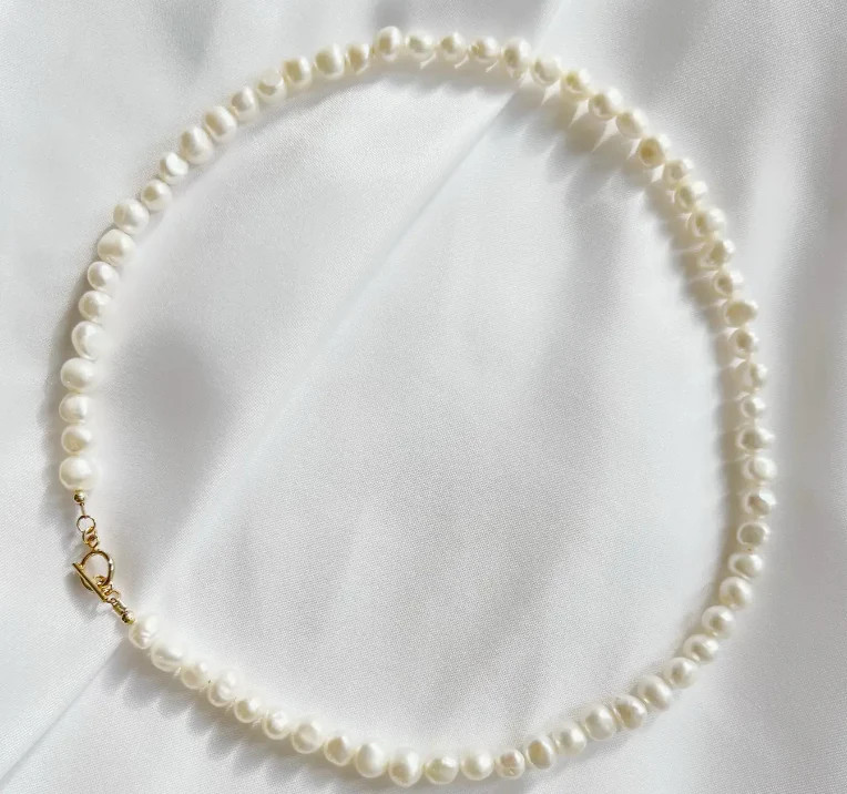 Coastal Pearl Toggle Necklace | Carin Rose