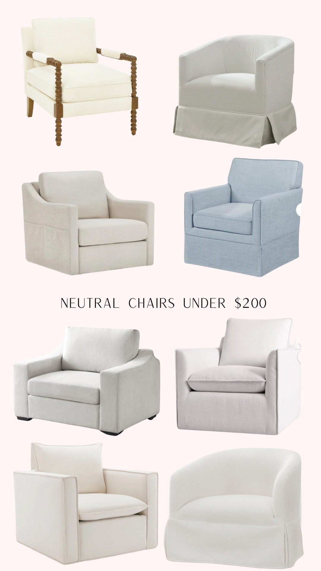 Accent chairs under $200 and also sold as sets for under $400🙈

#LTKSaleAlert #LTKHome