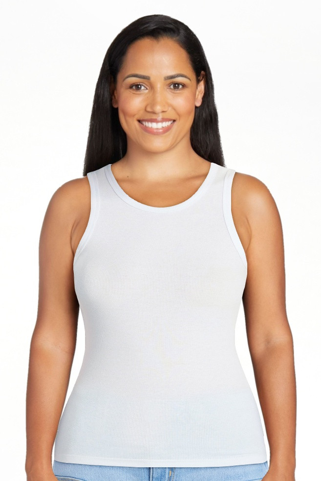 No Boundaries Ribbed High Neck Tank Top, Women's XXS-XXL | Walmart (US)