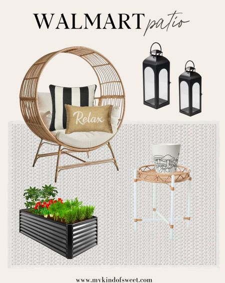 Walmart has some amazing patio decor right now, just in time for spring! I love this round wicker chair, the perfect spot to read a book.

#LTKhome #LTKSeasonal #LTKfindsunder100