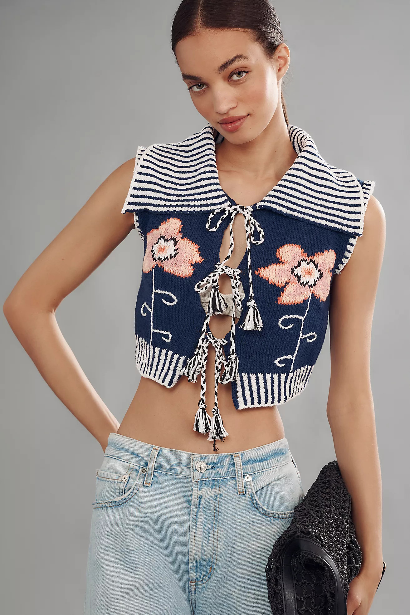 Mandinga Beach Collared Sweater Vest | Anthropologie (US)