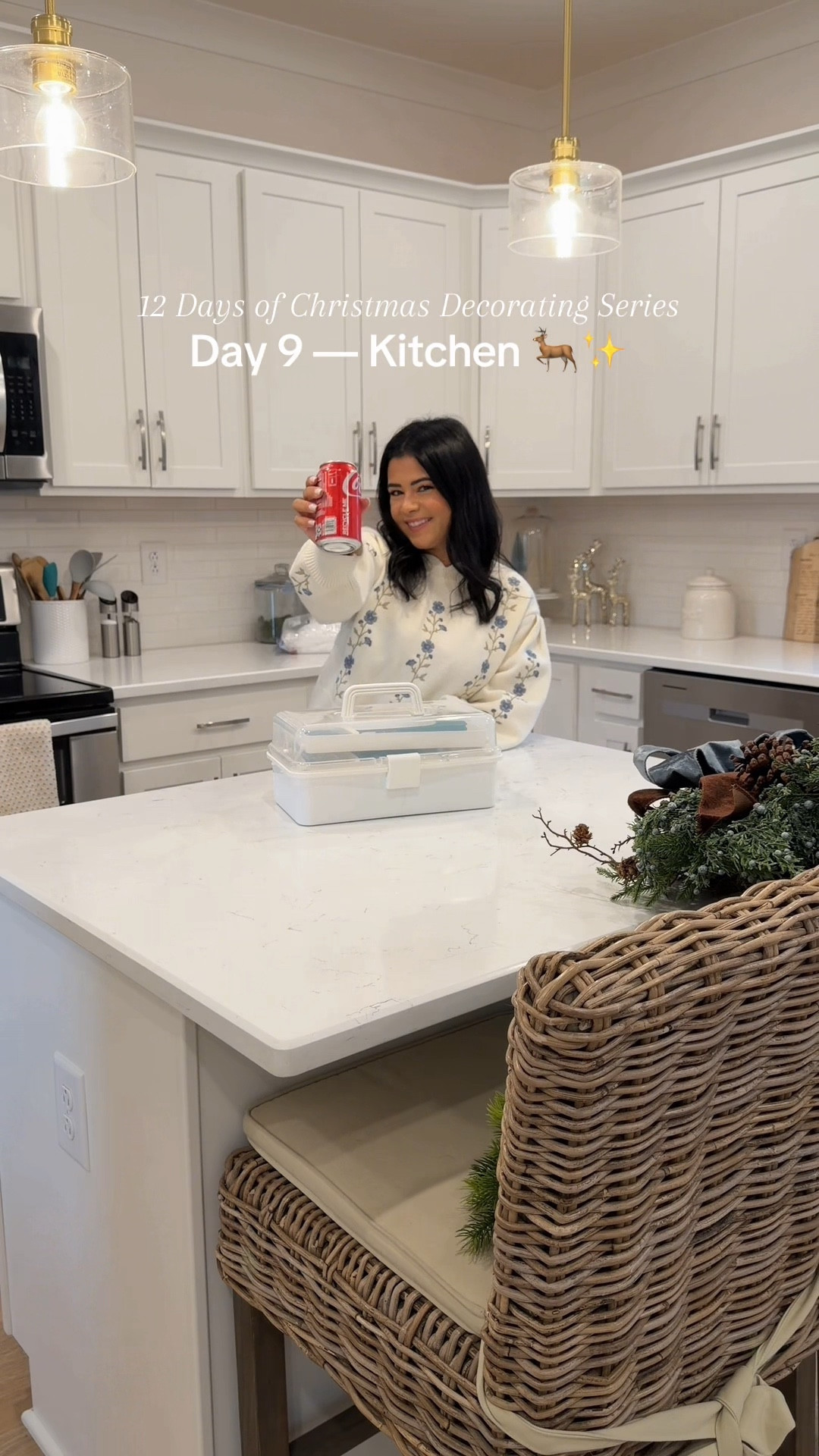 Day 9 of 12 Days of Christmas Decorate With Me 🎄
Kept the kitchen super simple — wreath on the window, a little magnolia, and a candle to set the tone .
I like this space to feel festive but still functional.
Warm and cozy without being cluttered 🤍

#LTKHome #LTKSeasonal #LTKHoliday