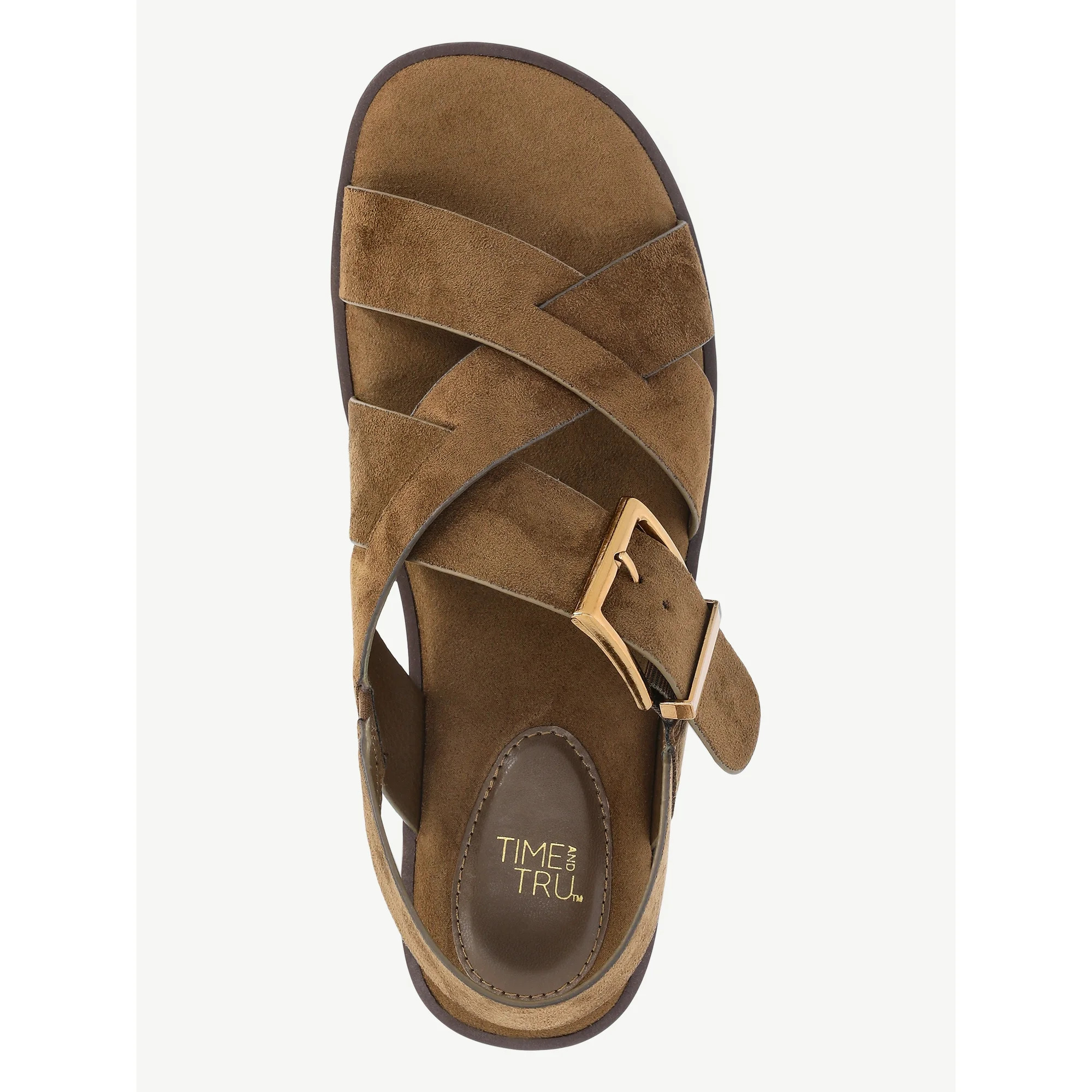 Time and Tru Women's X-Band Buckle Sandals | Walmart (US)
