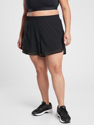 Mesh Racer Run Short 4" | Athleta