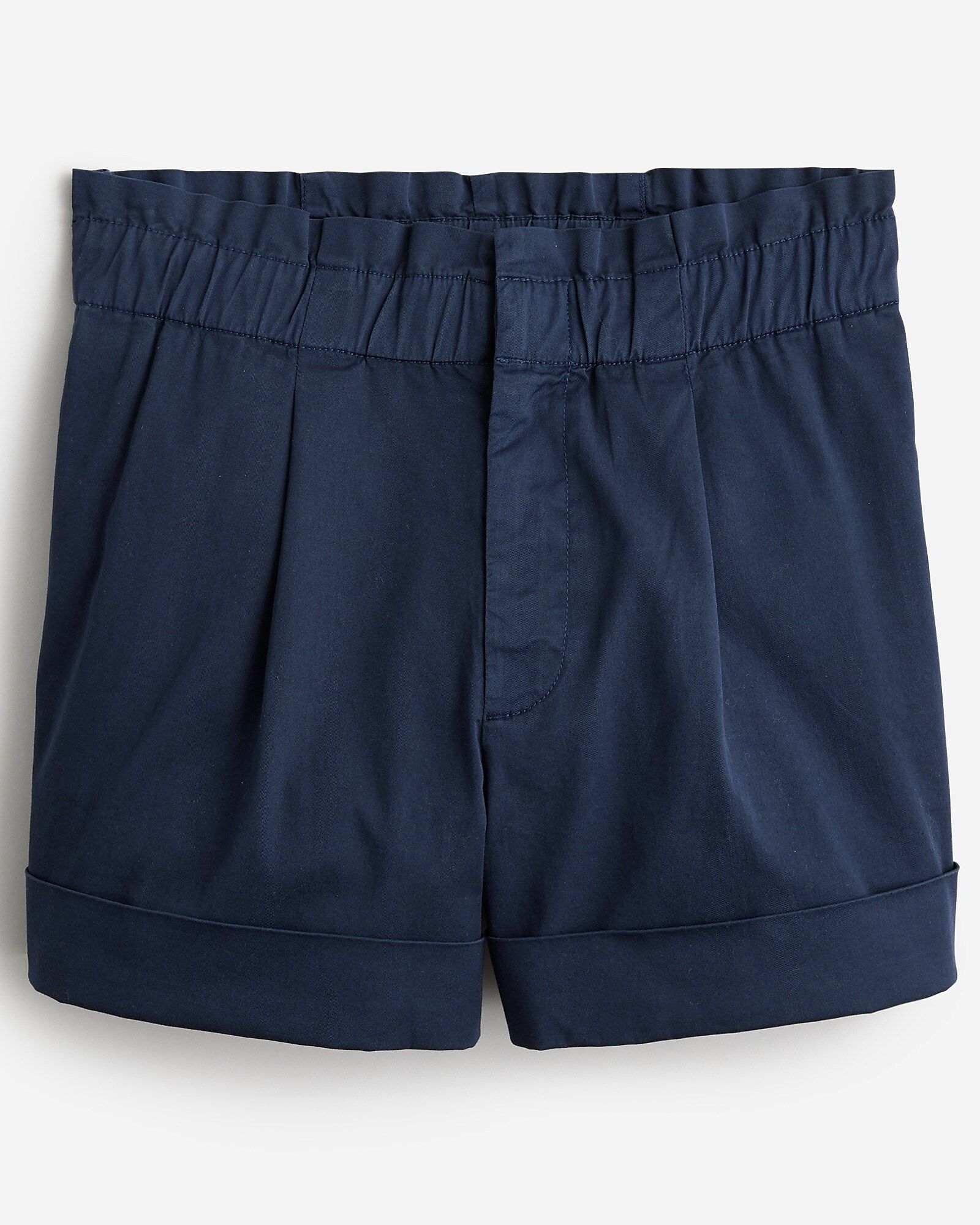 High-rise paper-bag short in lightweight chino | J.Crew US