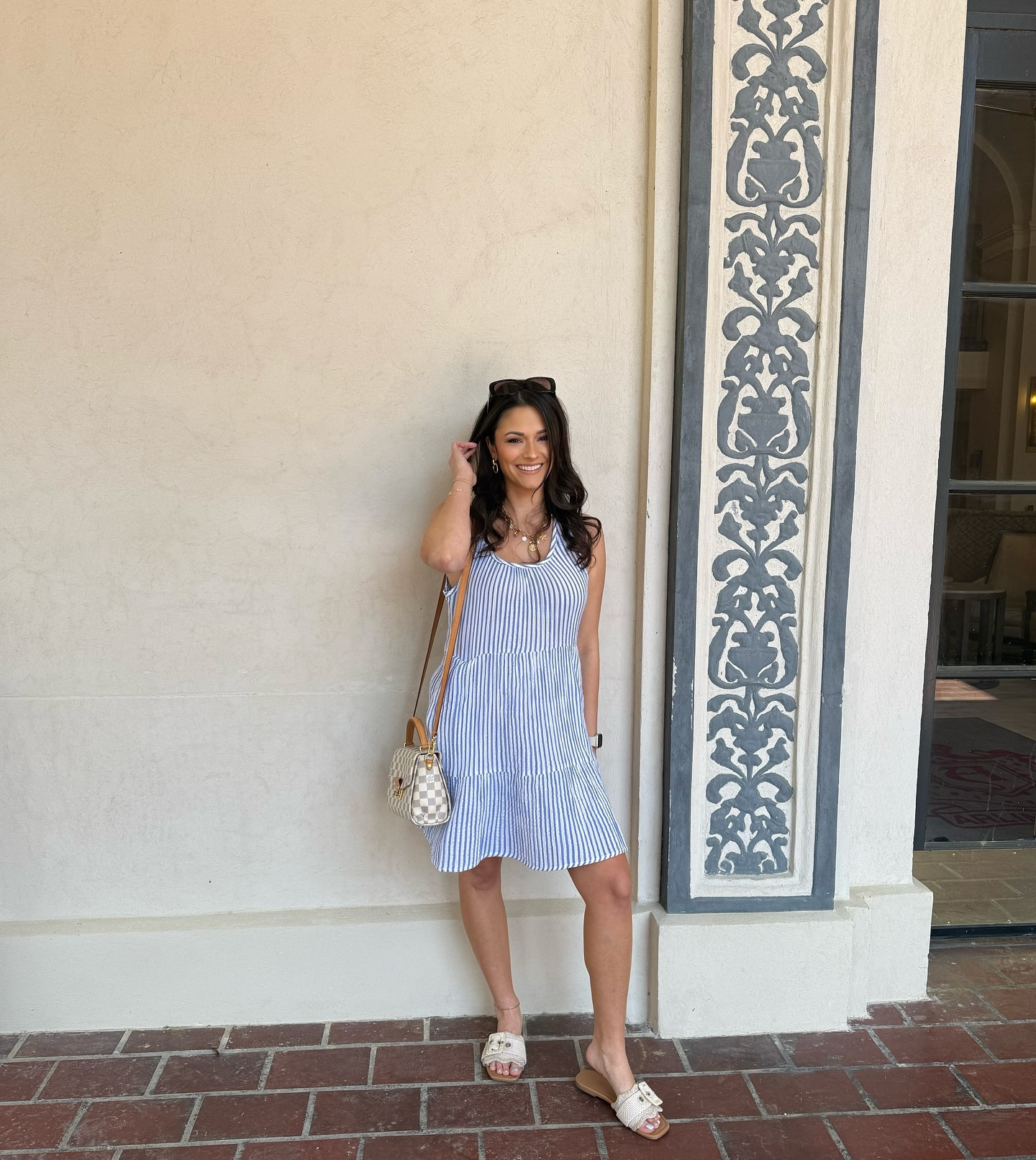 a little weekend getaway at the horse races 🏇🩵

who do you think won the race in the last video 😅

outfit details on my @shop.ltk 
My dress has pockets 🙌🏻

#weekendvibes #horserace #springstyle #summerdress #stripeddress #ootd #springfashion #weekendgetaway #dress #outfitideas #easyoutfit #fashion #summerfashion #vacationoutfit #targetstyle #charmnecklace #coastalvibes #iywyk 

Summer sundress, summer outfits, horse racing, weekend getaway, weekend vibes, spring vibes, spring style, summer fashion, chic outfits, New England outfits, coastal style, charm necklace, summer charm necklace, striped dress, casual chic outfits,

#LTKStyleTip #LTKSaleAlert #LTKTravel