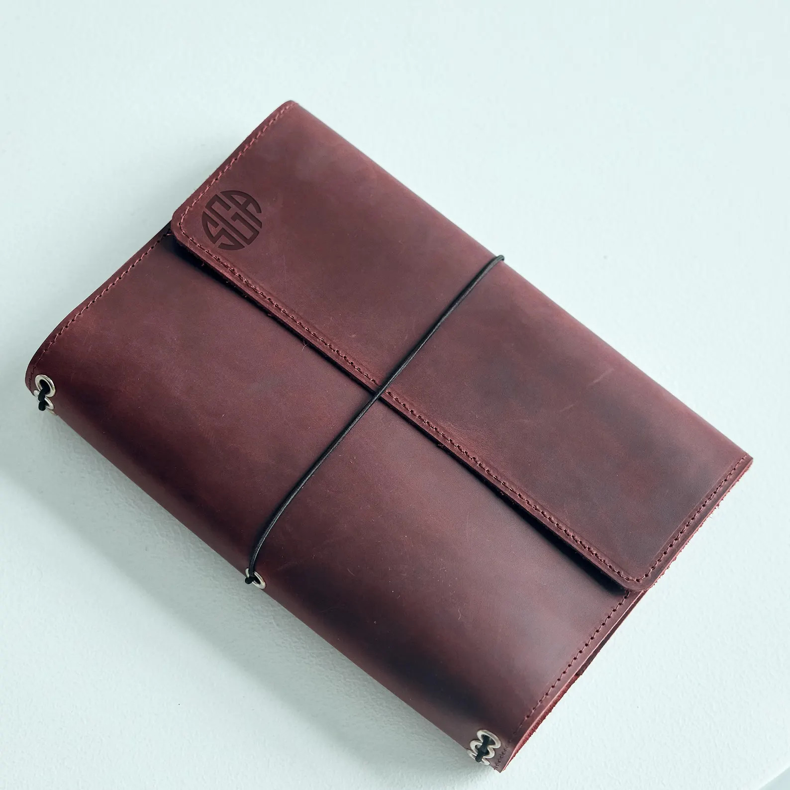 Engraved Leather Notebook Cover, Bound Journal Cover, Refillable Leather Journal A5, Custom Noteb... | Etsy (US)