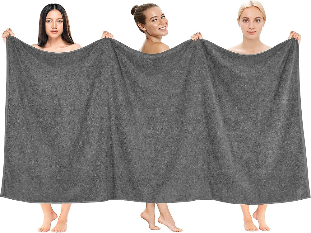 Cotton Paradise Oversized Bath Sheet, 100% Cotton 40x80 Clearance Bath Towel Sheet, Jumbo Large B... | Amazon (US)