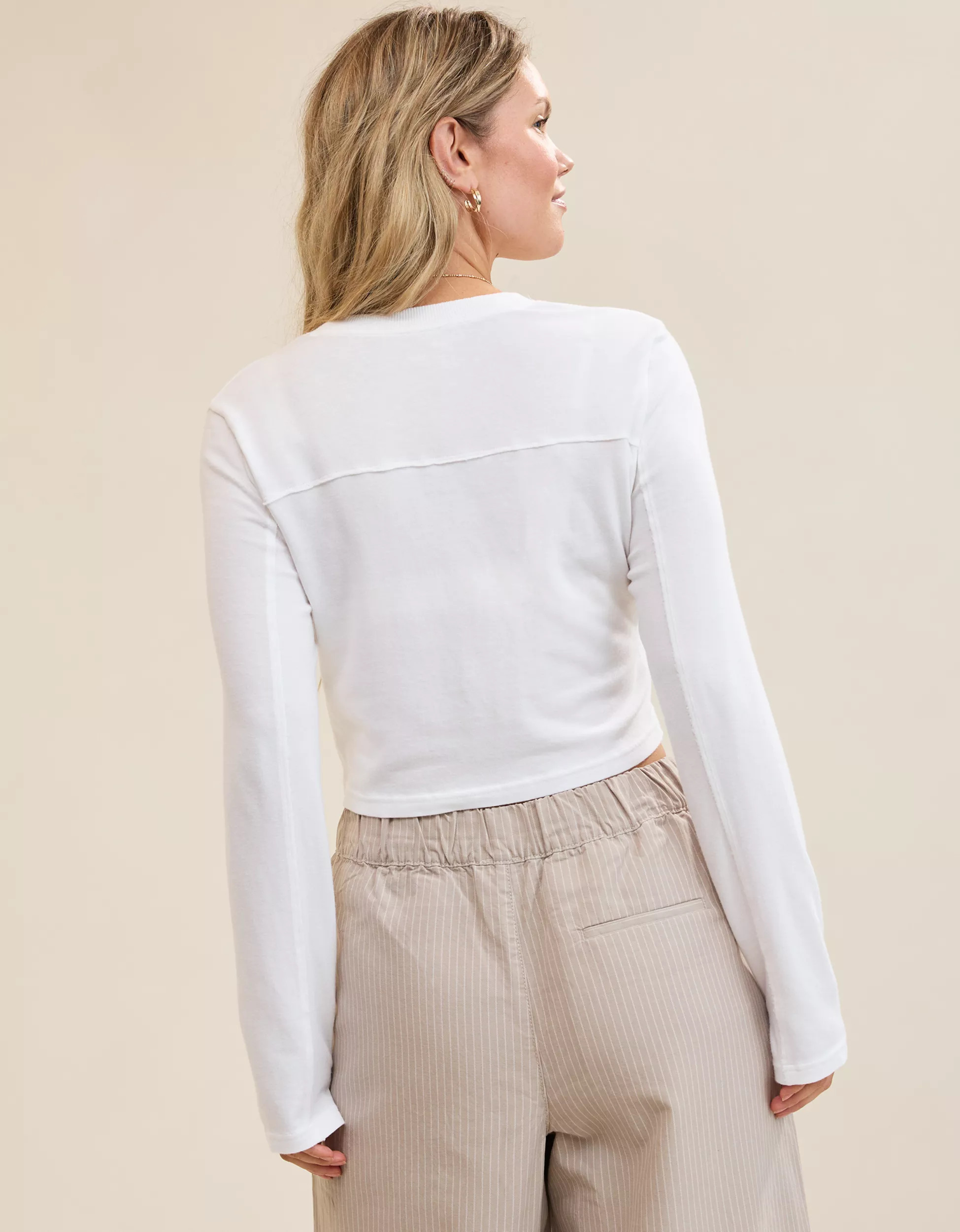 Aerie Happy Snit Cardi T-Shirt | Aerie