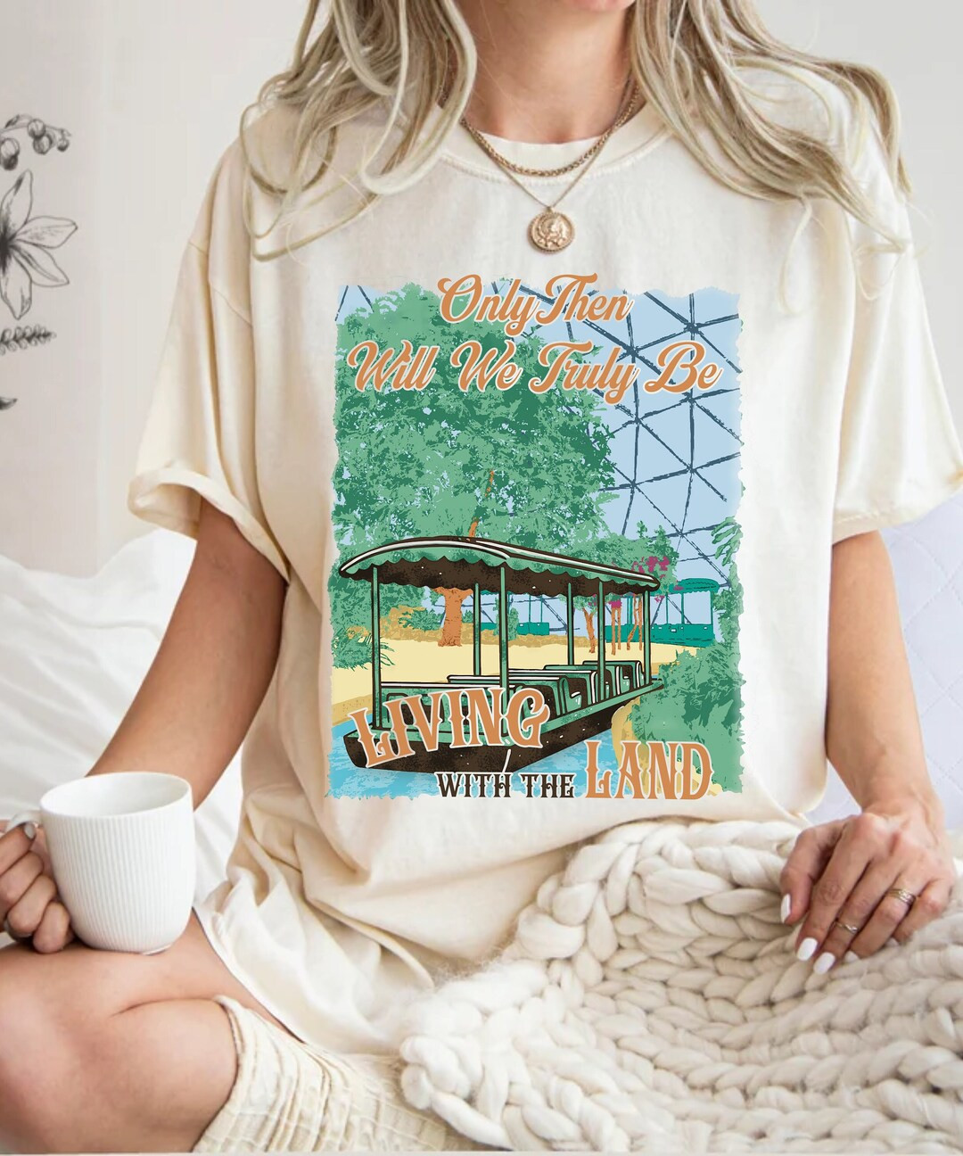 Vintage Living With the Land Disney Epcot Comfort Colors Shirt, Theme Park T-shirt, Disneyland Fa... | Etsy (US)