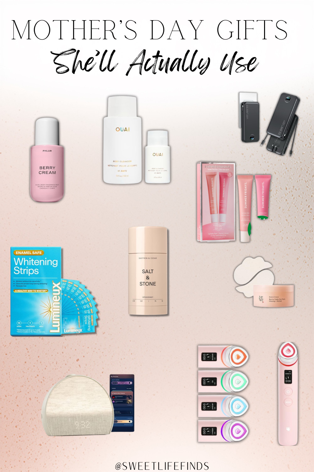 Mother’s Day gifts she’ll actually use — beauty, self-care, and everyday Amazon finds that feel thoughtful without being random clutter. Perfect for moms who like practical gifts that still feel a little luxe. 

 #SweetLifeByKourtney #MothersDayGifts #AmazonFinds #GiftIdeas #LTKMothersDay #LTKmomlife #LTKselfcare