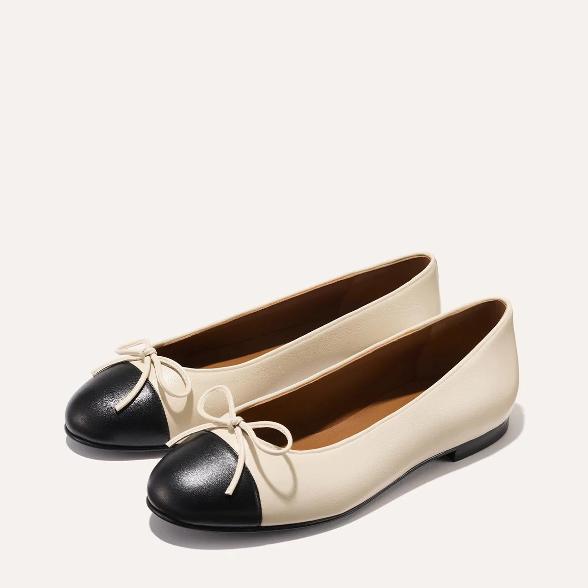 The Demi - Ecru and Black Nappa | Margaux