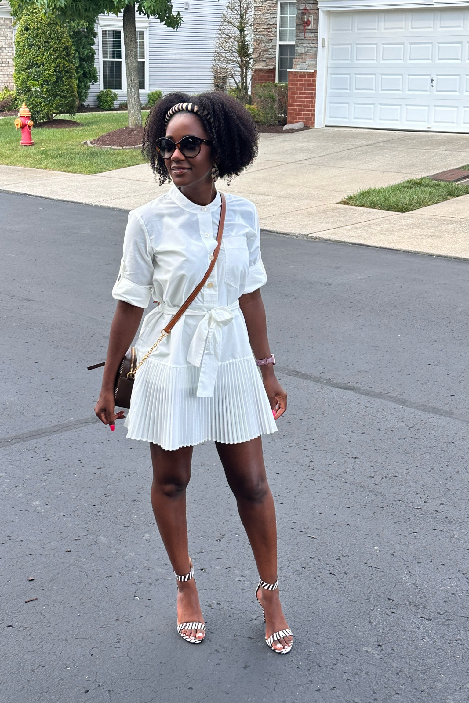 Summer Shirtdress with fun animal print accessories! Unfortunately, this #BananaRepublicFactory dress sold out 😒 Shop similar items 👉🏾

#StylishlyBree

#LTKstyletip #LTKworkwear #LTKxNSale