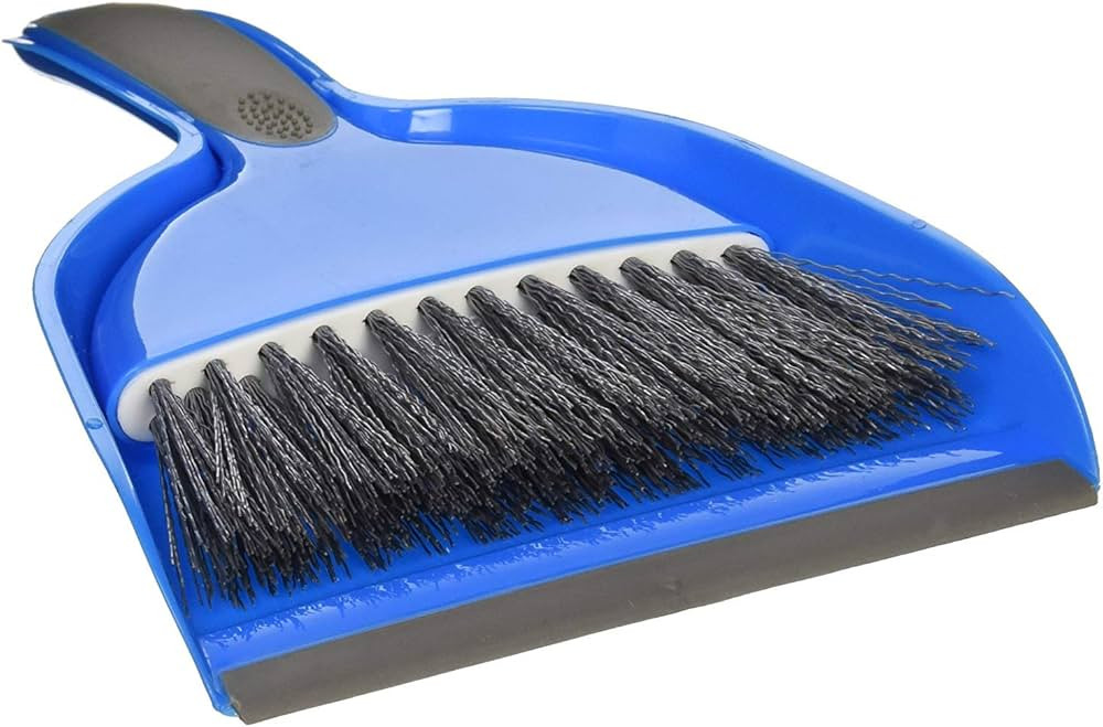 Small Hand Broom with Snap-on Dust Pan, Pack of 2, Colors may vary | Amazon (US)