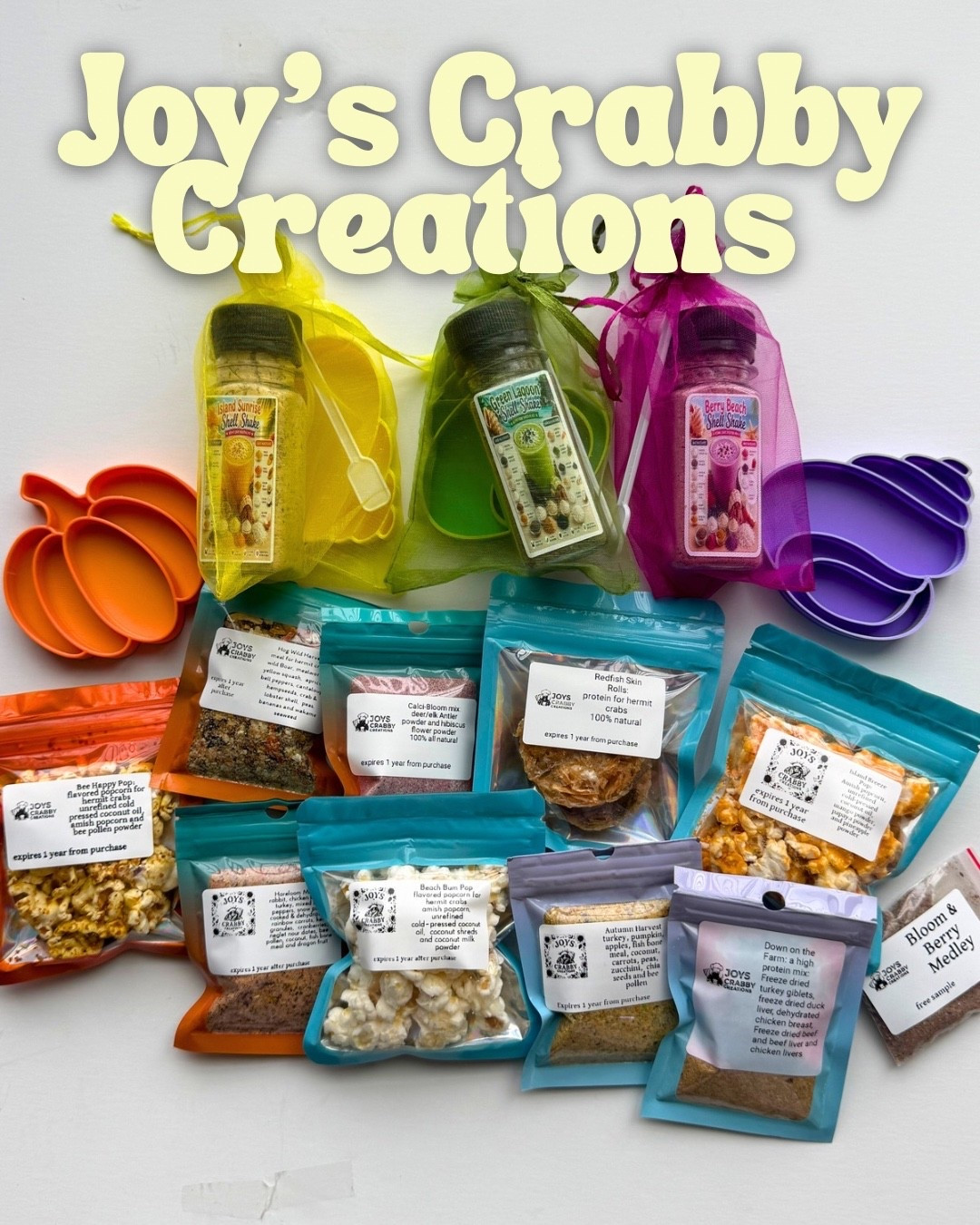 Joy’s Crabby Creations hermit crab food