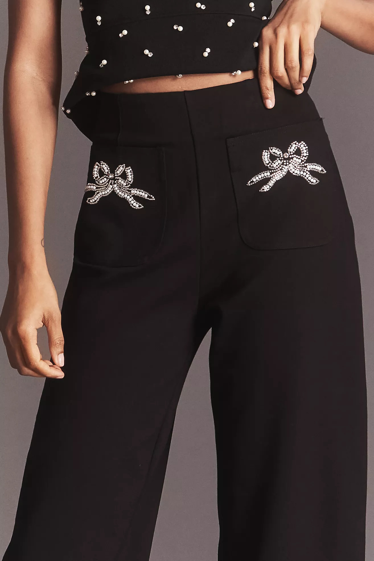 The Colette Full-Length Embroidered Pocket Pants by Maeve | Anthropologie (US)