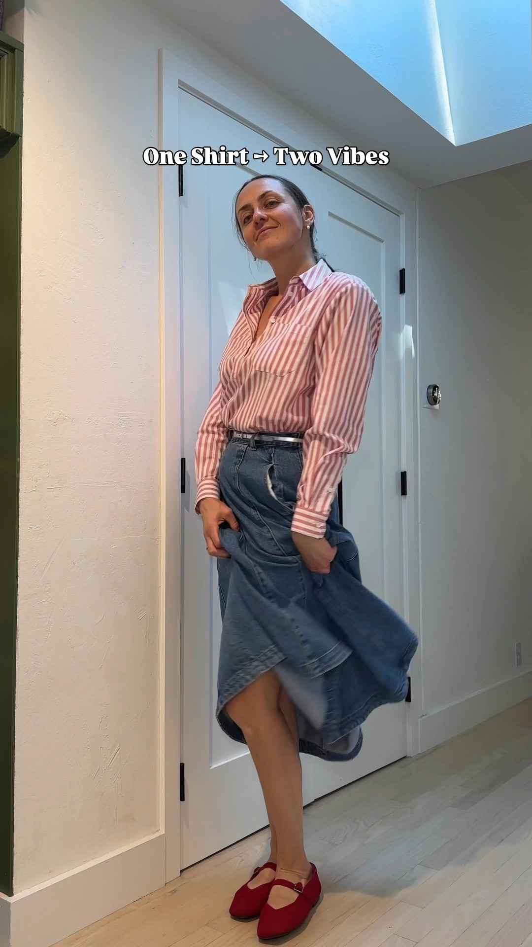 Shirt And skirt outfit

#LTKSeasonal #LTKWorkwear #LTKShoeCrush