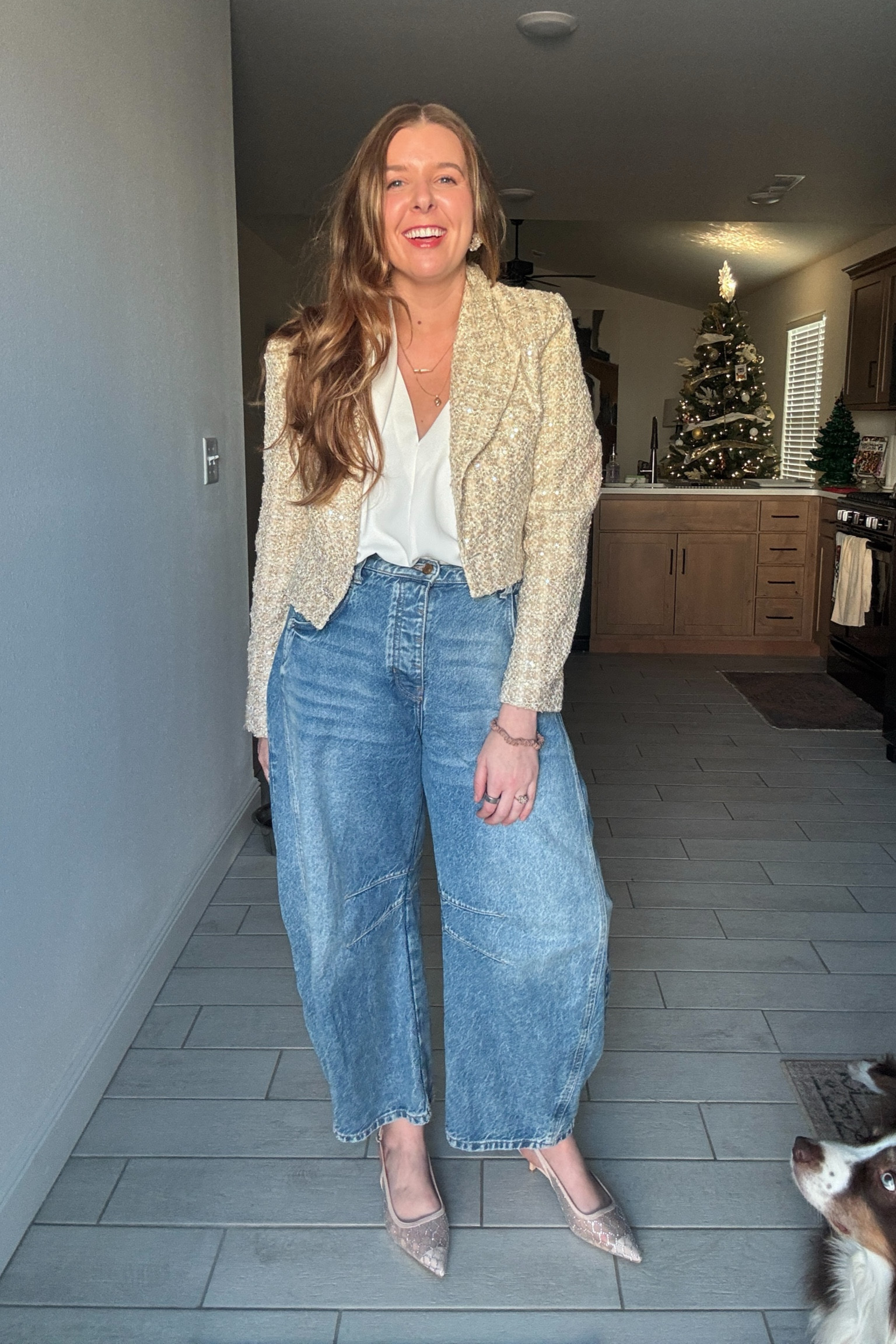 This blazer just scream holidays and it’s 30% off! It’s absolutely beautiful in person! 

#LTKWorkwear #LTKSaleAlert #LTKMidsize