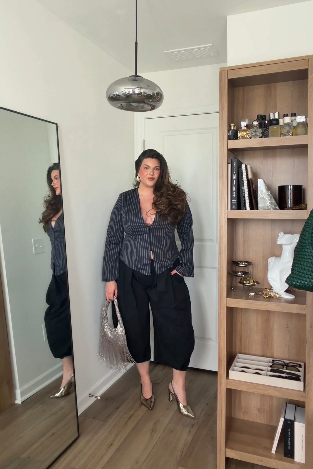 Top: part of a matching set, true to size but very low cut. Wearing XL

Pants: midrise, a little short in the torso wearing XL

#LTKMidsize #LTKSeasonal #LTKootd