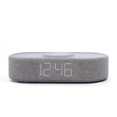 Power Tray Alarm Table Clock Gray - Capello | Target