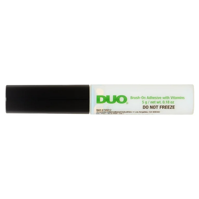 Duo Brush-On Lash Glue, Eyelash Adhesive, White/Clear, Dries Invisibily, 0.18 oz | Walmart (US)