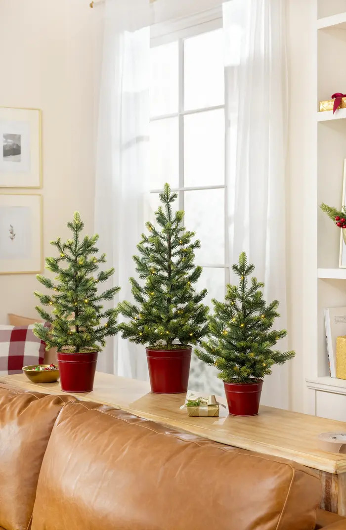 Balsam Hill Lit Countryside Tabletop Trees | Nordstrom | Nordstrom