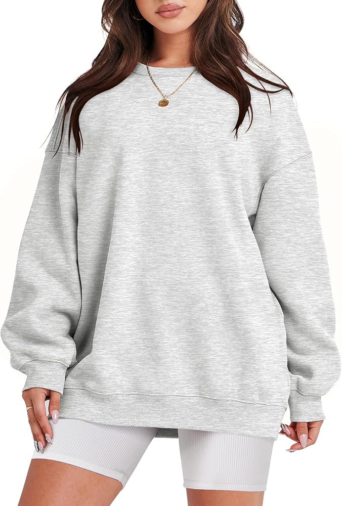 ANRABESS Women Oversized Sweatshirts Hoodies Fleece Crewneck Pullover Top Casual Fall Outfits Pre... | Amazon (US)