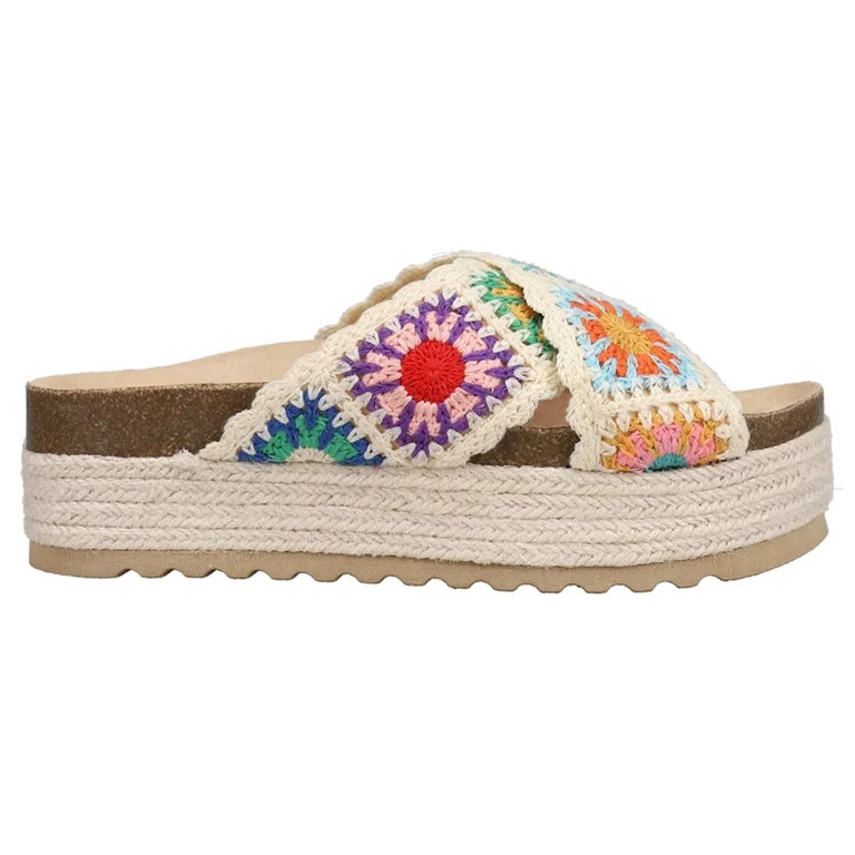 Dirty Laundry Womens Plays Floral Espadrille Platform  Casual Shoes | Walmart (US)