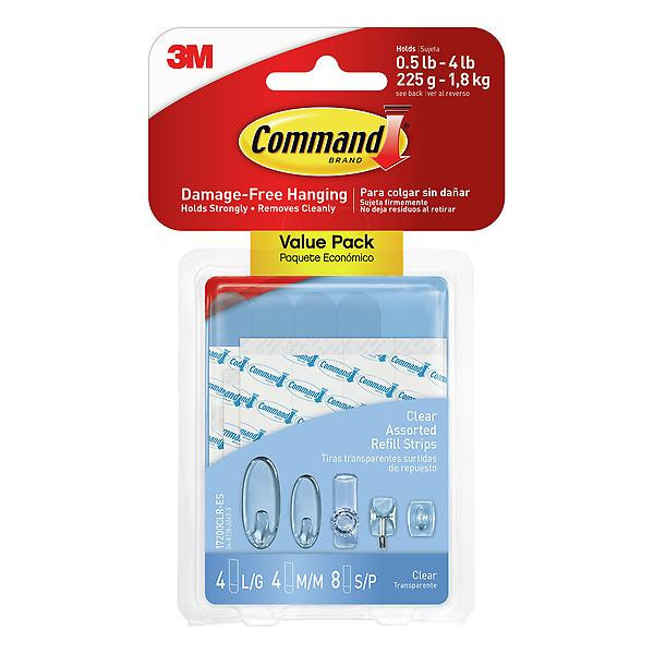Command Medium Designer Hook Clear Pkg/2 | The Container Store