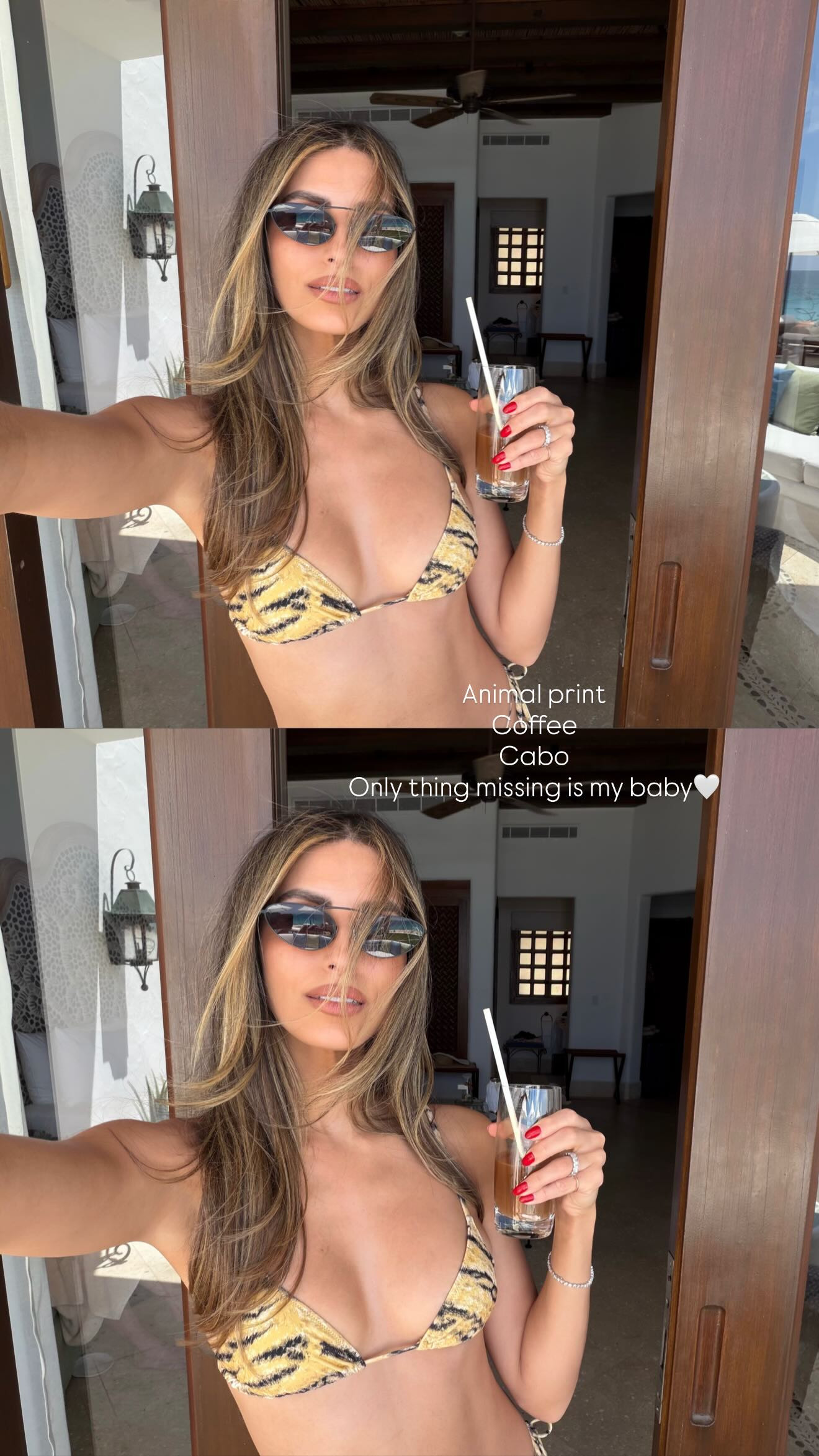 Love an animal print bikini 

 