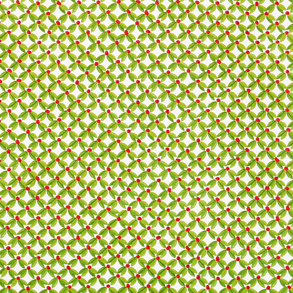 Caspari Leaf & Berry Ditz Wrapping Paper | The Container Store