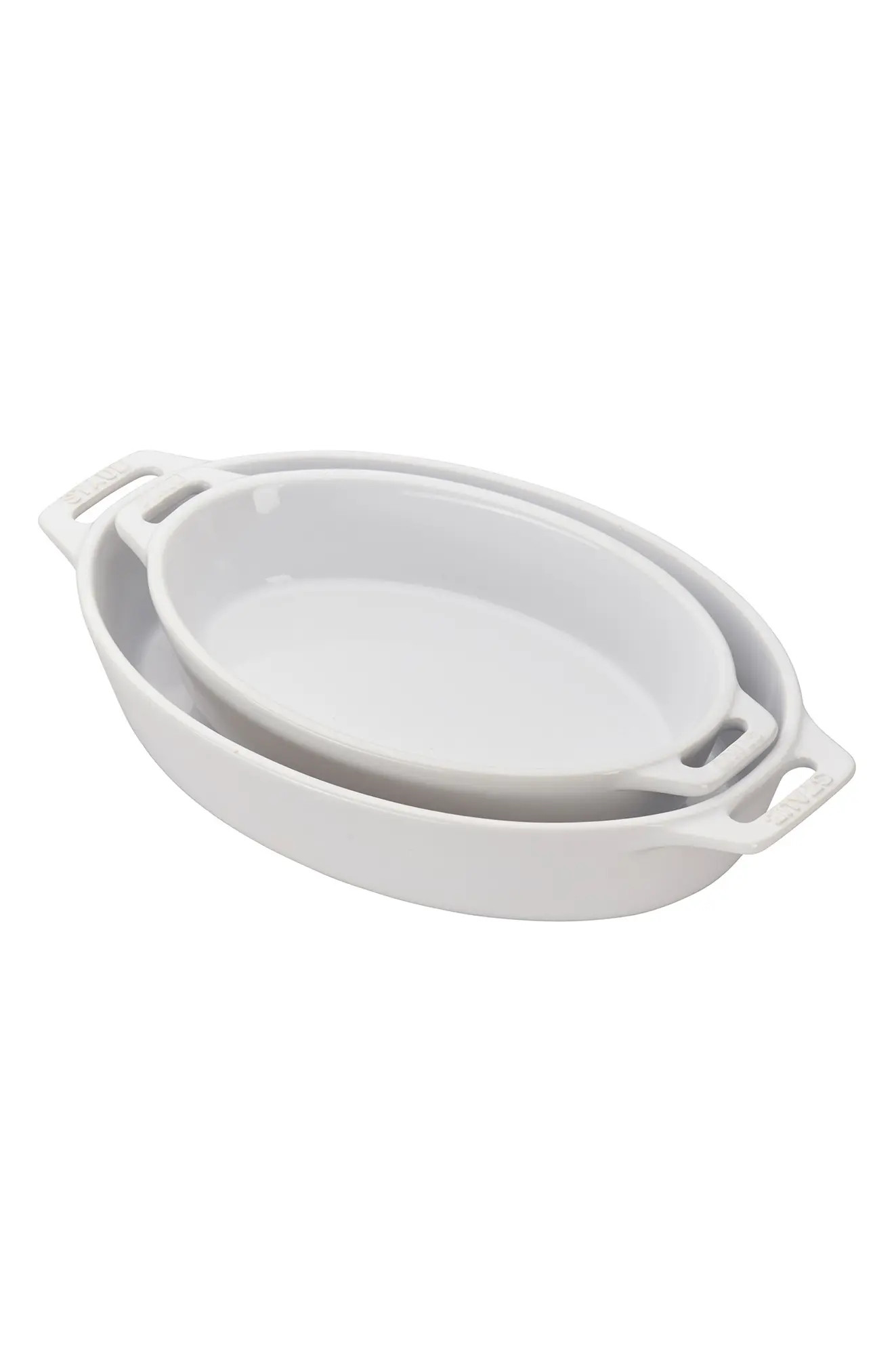 Staub 2-Piece Enameled Ceramic Oval Baking Dishes | Nordstrom | Nordstrom