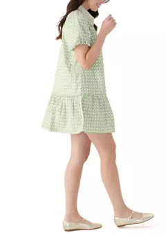 Crown & Ivy™ Women's Printed Flounce Hem Shirtdress | Belk