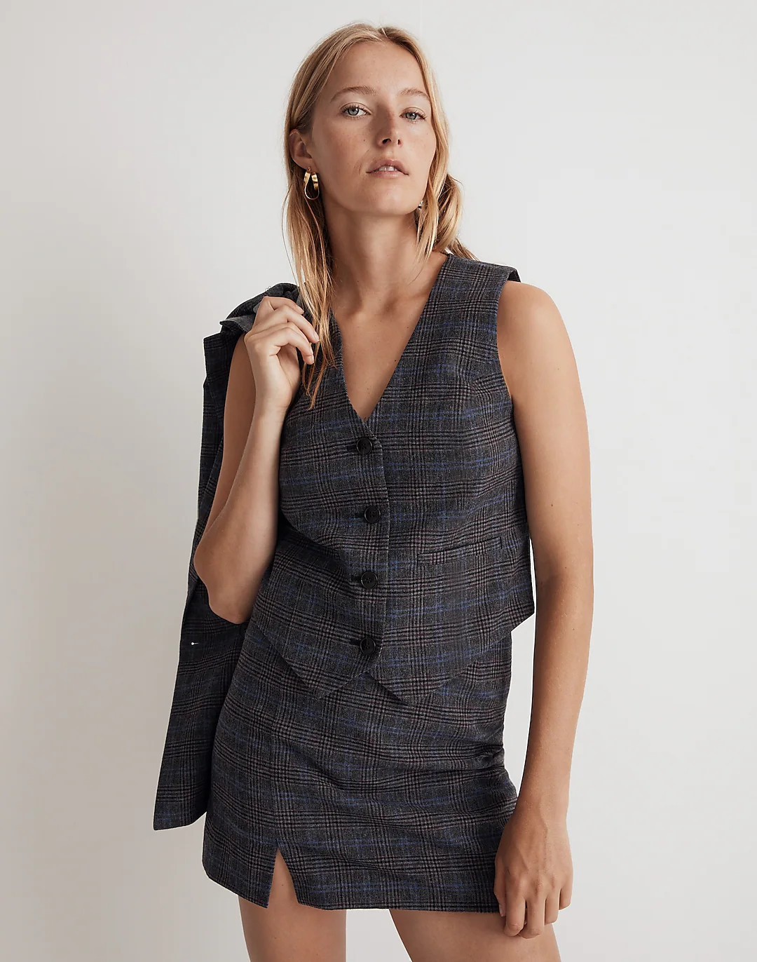 Wool-Blend Suiting Vest | Madewell
