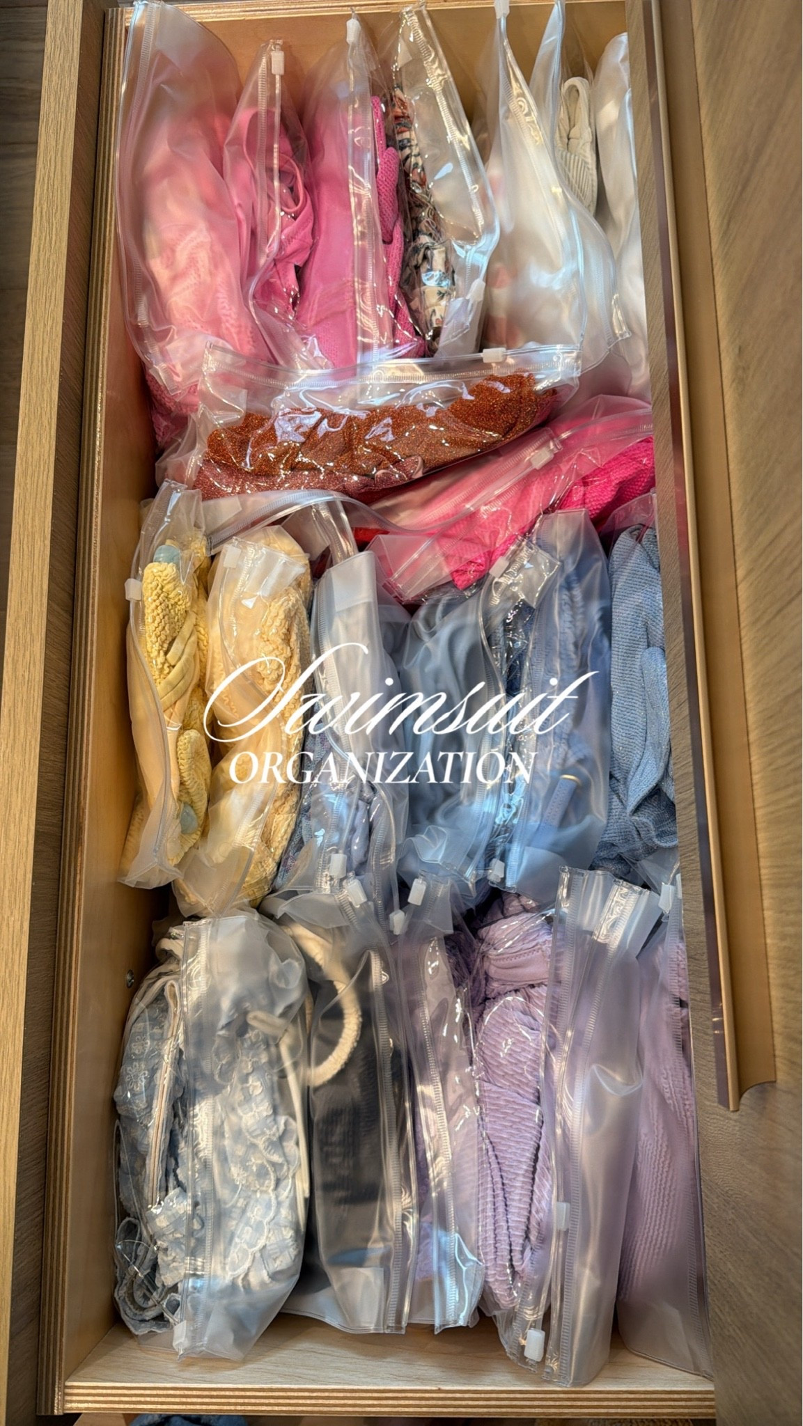 Officially in nesting mode over here & nothing is safe 😂. Tackled my swimsuit drawer and organized them with these clear zipper bags I got from Amazon! I like this because you can see the styles & colors, opposed to them being all bundled and mixed around together.

#LTKmomlife #LTKBump #LTKHome