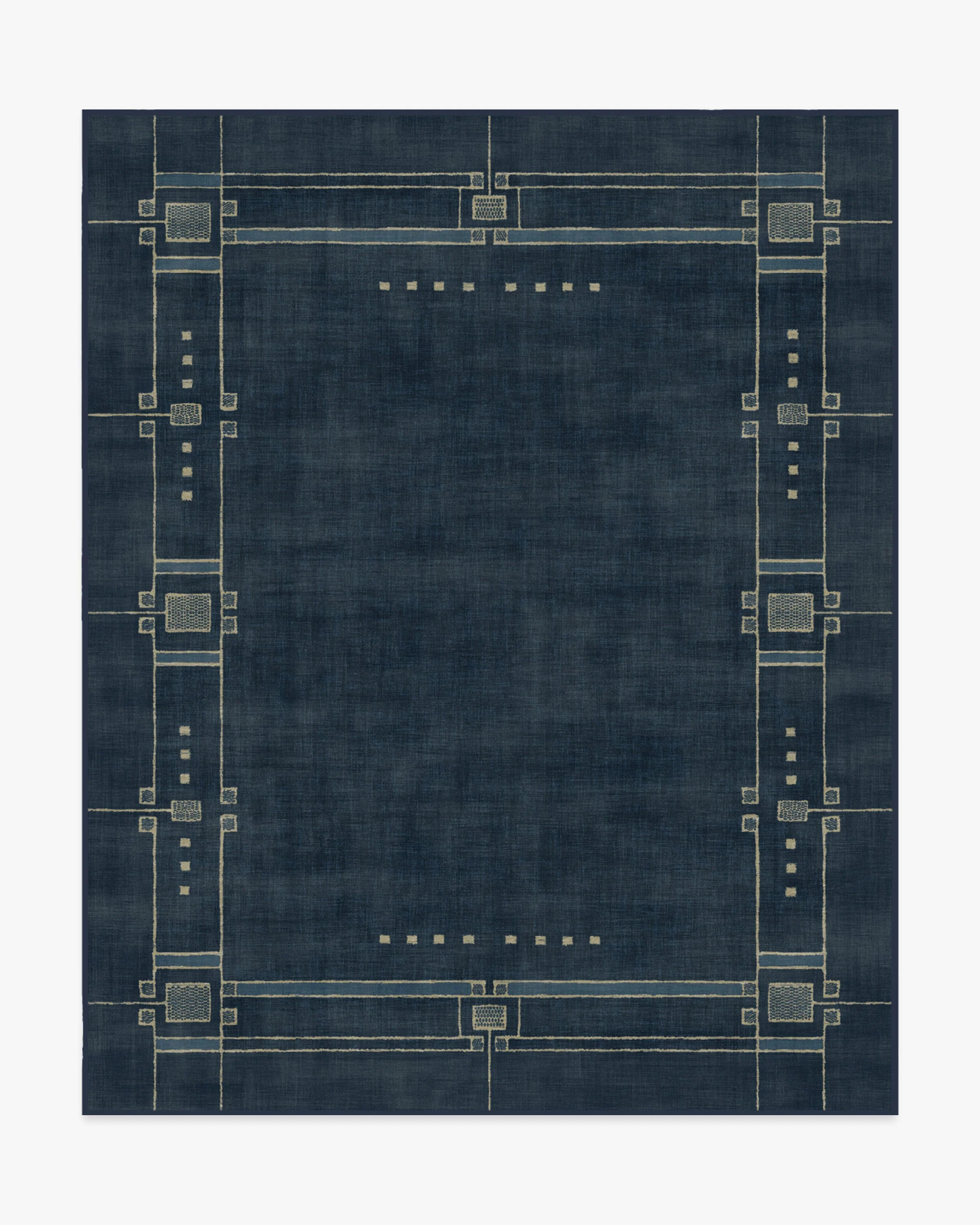 Avery Midnight Blue Flatwoven Rug by Architectural Digest | Ruggable US | Ruggable