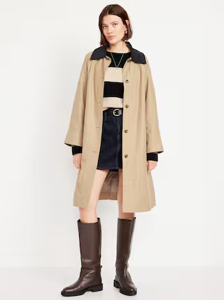 Water-Resistant Long Barn Coat | Old Navy (US)