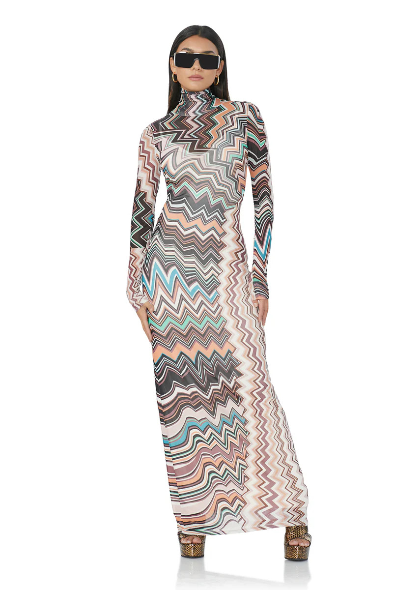 Billie Maxi Dress - Abstract Zig Zag | ShopAFRM