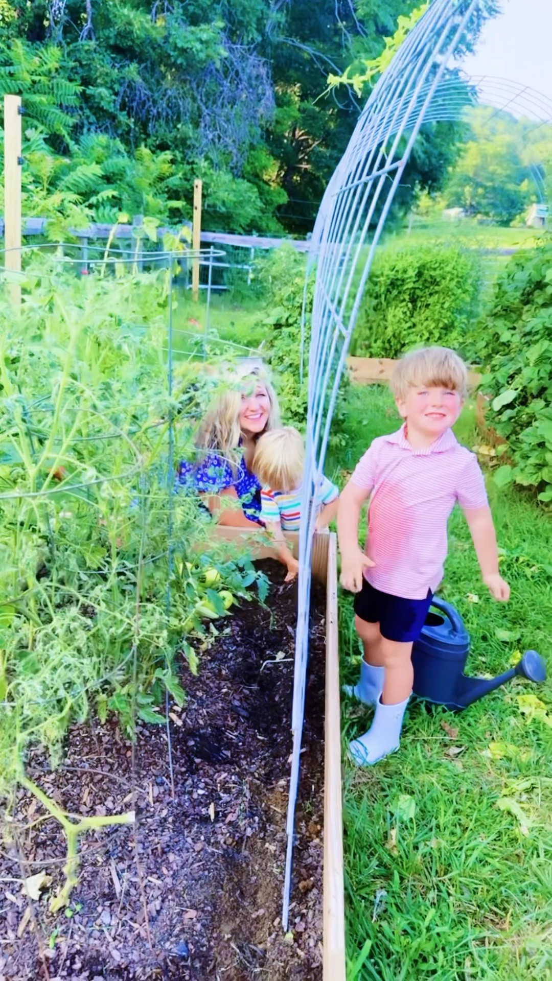 daddy doing yard work ✨, planting some pumpkin 🎃 and carrot 🥕 seeds in our garden 🪴 beds 🪵 (going to start our “fall garden” as we go this year and as different plants phase out 💛 and we have space 🌿) with the cutest tiny little hands 🙌🏽 and helpers 👶🏼💦, harvesting 🧺 tomatoes 🍅 and more homegrown goodness 🫛🌶️ , and watching the sunset 🌅 over the pastures as daddy did some more weed earring along the fence lines!! 🤍

And LOOK 👀 at all those WATERMELON 🍉 we have growing y’all!!! 😍 We truly have so many I can’t even count them all…  we are all so excited!! 🤭🥰