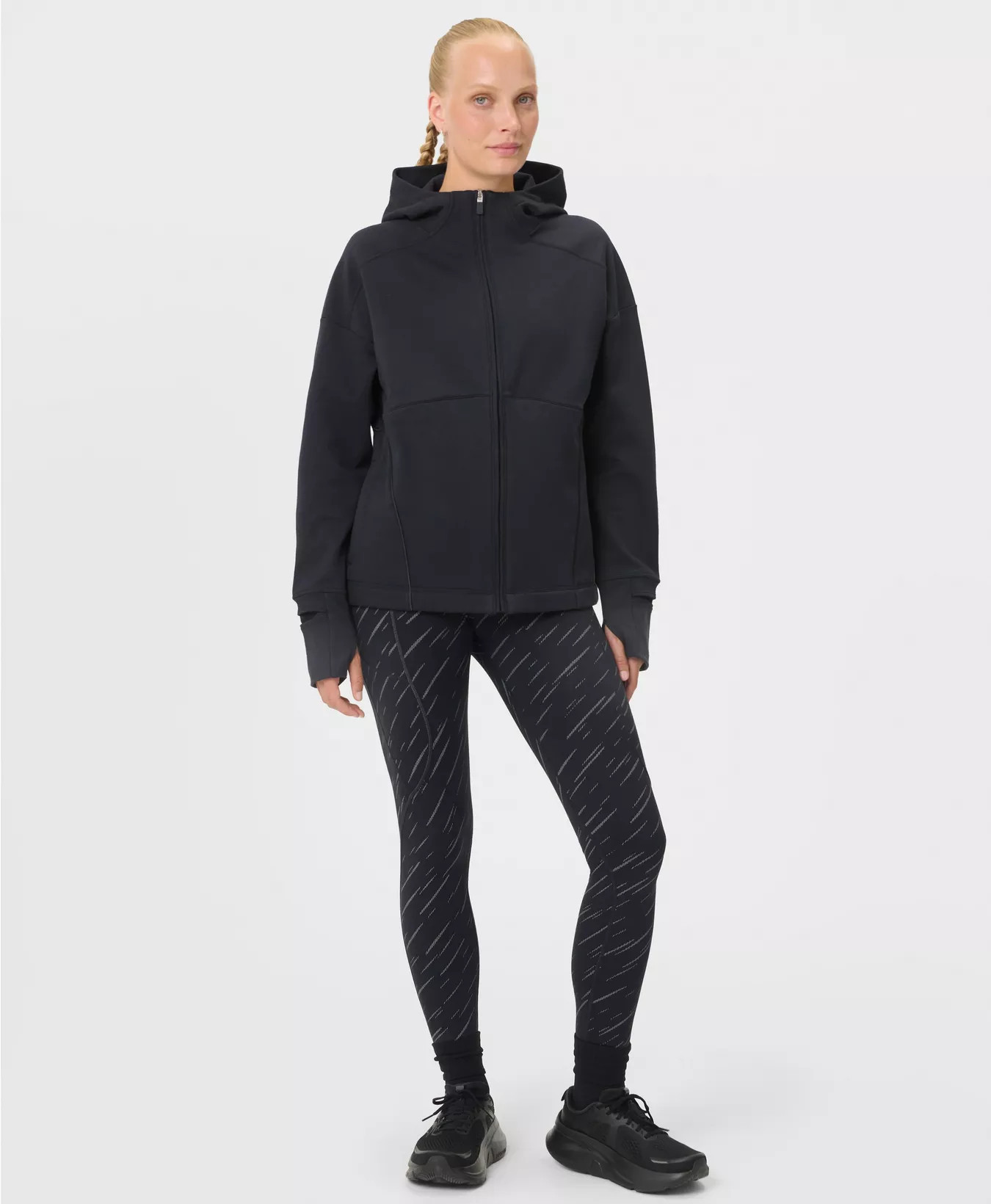 Therma Boost Reflective Running Leggings - Black Flash Reflective Print | Women's Leggings | Swea... | Sweaty Betty UK