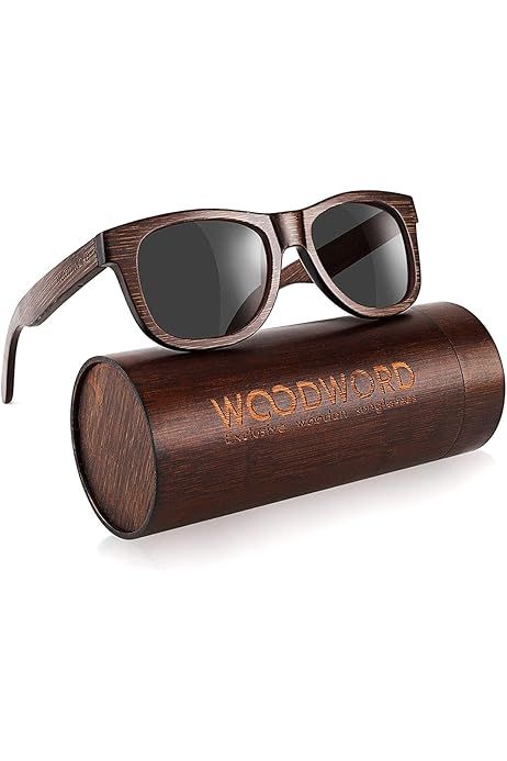 Wood Sunglasses Polarized for Men and Women - Bamboo Wooden Sunglasses Sunnies - Fishing Driving ... | Amazon (US)