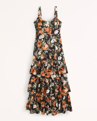 Ruffle Tiered Maxi Dress | Abercrombie & Fitch (US)