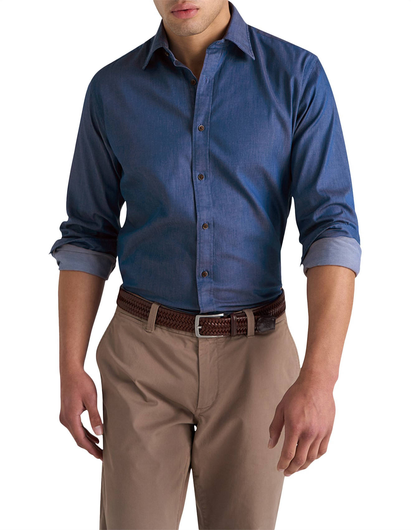 CHARLTON DENIM SHIRT | David Jones (Australia & New Zealand)