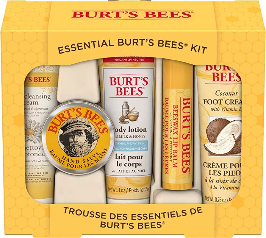 Burt's Bees Easter Basket Stuffers Gifts, 5 Body Care Products, Everyday Essentials Set - Origina... | Amazon (US)