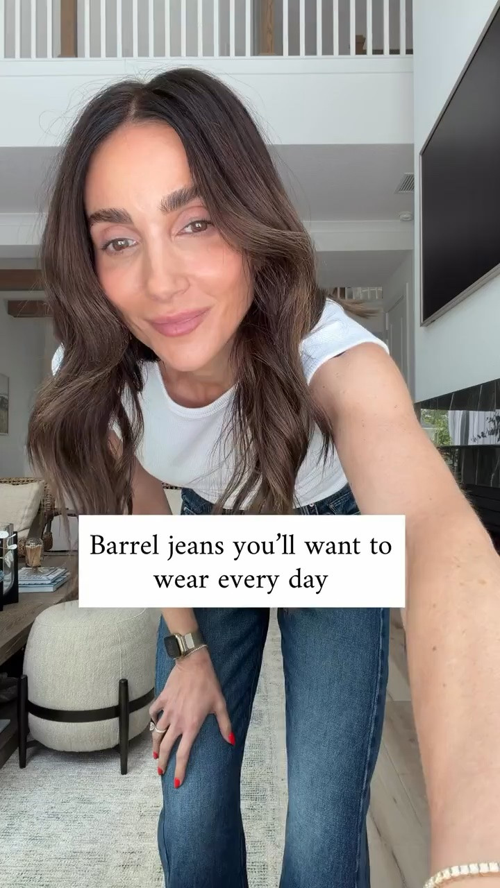 These barrel jeans are such a fun update to classic denim. The relaxed fit is flattering, easy to style, and gives every outfit that effortless, put together look.

Barrel jeans, Denim trends, Everyday jeans, Casual outfit, Modern denim, Elevated basics, Summer outfit, Effortless style, Women’s fashion, annabrstyle

#LTKootd #LTKOver40 #LTKgrwm