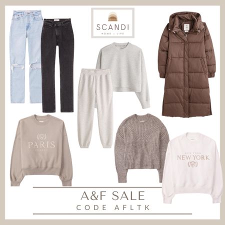 you know the drill, the LTKxAF sale is LIVE and you aren’t going to want to miss these prices. use code AFLTK for 25% off 😍 lounge set | sweat set | crewneck | sweatshirt | puffer coat | black jeans | denim | straight leg jeans | holiday sweater | graphic crewneck

#LTKSeasonal #LTKsalealert #LTKxAF