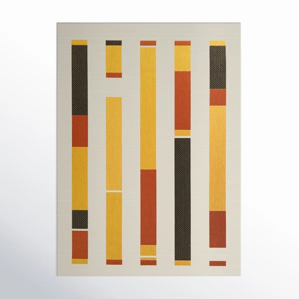 Kenno Yellow Indoor/Outdoor Rug | AllModern