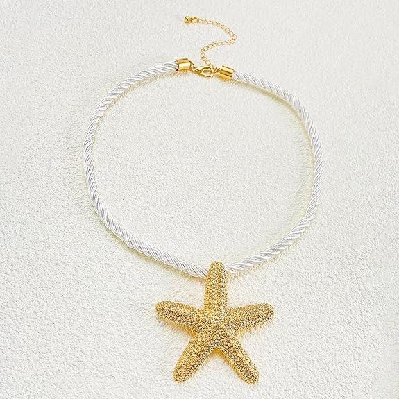 Choistily Starfish Necklace for Women Gold Starfish Necklace Seashell Necklaces Beach Necklaces | Amazon (US)