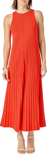 English Factory Pleated Knit Sleeveless Maxi Dress | Nordstrom | Nordstrom